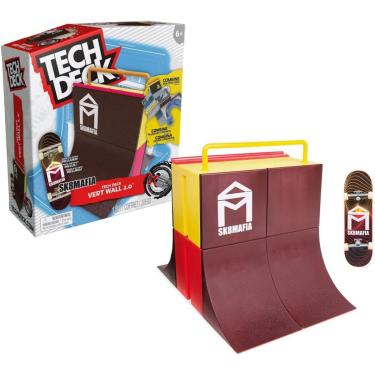 Imagem de Pista Skate de Dedo Tech Deck Vert Wall 2.0 + Skate - Sunny