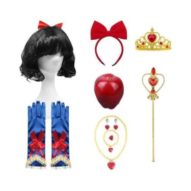 Imagem de Conjunto De Fantasia De Princesa Branca De Neve Para Meninas Com Coroa