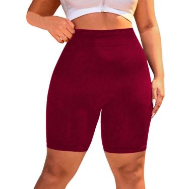 Imagem de Bermuda Plus Size Suplex Wolfox Cintura Alta Feminina-Feminino