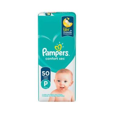 Imagem de Fralda Pampers Confort Sec P 5 à 8 kg, P, 50