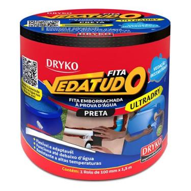 Imagem de Fita Vedatudo Ultradry Dryko 100mmx 1,5m Preta