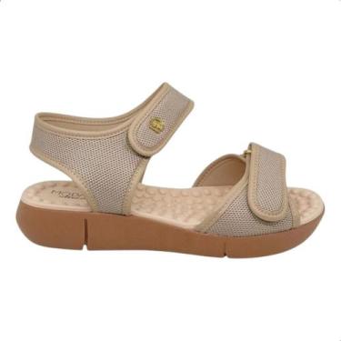 Imagem de Sandalia Ortopedica Modare Feminina Massageadora Conforto, Bege, 36