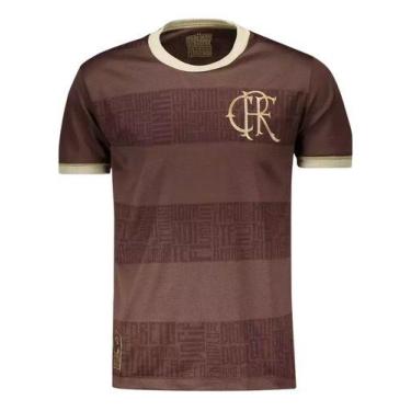 Imagem de Camiseta Identidade Marrom Flamengo Oficial - NoBrand, Marrom, P