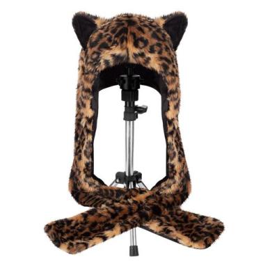 Imagem de Chapéu de pelúcia Novelty Animal ShellKingdom Leopard Faux Fur