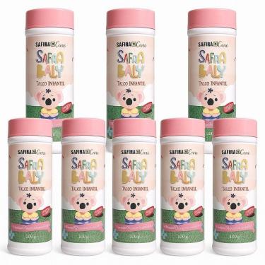 Imagem de Talco Infantil Menina Safira 100gr - 6un