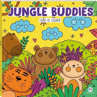 Imagem de Livro para Colorir Jungle Buddies