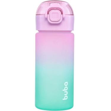 Imagem de Garrafa Degrade Buba Canudo Silicone ANTI-VAZAMENTO Infantil Rosa
