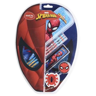 Imagem de Kit Escolar Face Spiderman 7 Peças Molin