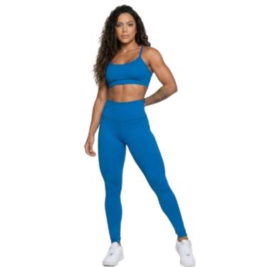 Imagem de Conjunto Top Alça Fina e Calça Suplex Serra e Mar Roupa Para Academia Treino Moda Fitness Musculação-Feminino