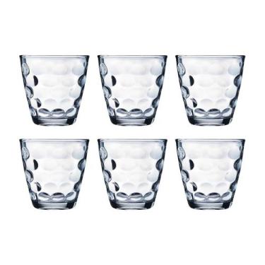 Imagem de Jogo Copos Vidro Redondo Bangkok 6 Peças Transparente 250ML - WELLMIX,