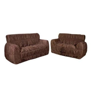 Imagem de Capa de Sofá PENÉLOPE ELÁSTICADA 2 e 3 LUGARES Tamanho King Cor 06: Ma