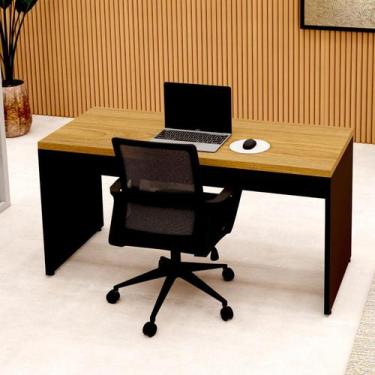 Imagem de Escrivaninha 1,50m x 0,60m Pé Painel e Cadeira Diretor F5 - F5 Office,