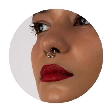Imagem de Piercing de Nariz de Pressão Fake Falso Acessório Prateado - - anjo da