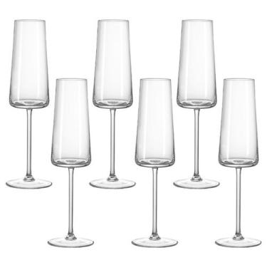 Imagem de Taça de Cristal Bohemia Para Champanhe 180 ml Ray 6 Peças - Bohemia Cr