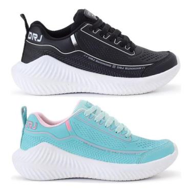 Imagem de Kit 2 Tênis Feminino Esportivo Academia Confortável Leve Promoção - Sa