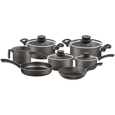 Imagem de Conjunto de Panelas Paris 7 Peças em Alumínio Antiaderente Chumbo - Tr