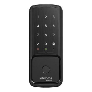 Imagem de Fechadura Digital Sobrepor Biometria Senha Preto - Intelbras