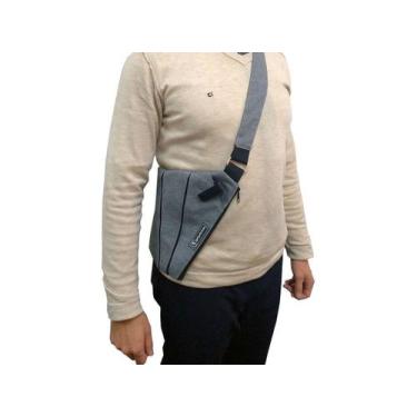 Imagem de Bolsa Masculina Ombro Slim Anti Roubo Moderna Canhotos - Kahawai Capas