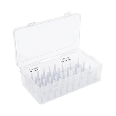 Imagem de Caixa Organizadora Transparente Para Linhas De Costura Com 42 Bobinas,