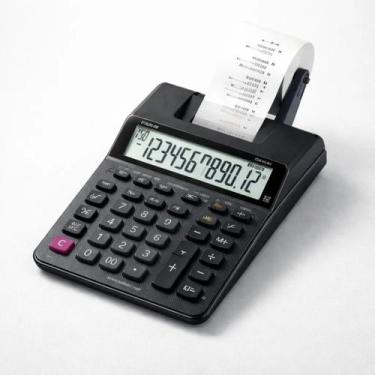 Imagem de Calculadora Casio Hr100rc Com Impressão Bobina De Mesa 12 D Preto