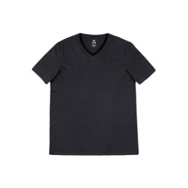 Imagem de Camiseta Hering Básica Manga Curtas Com Decote V Masculina-Masculino
