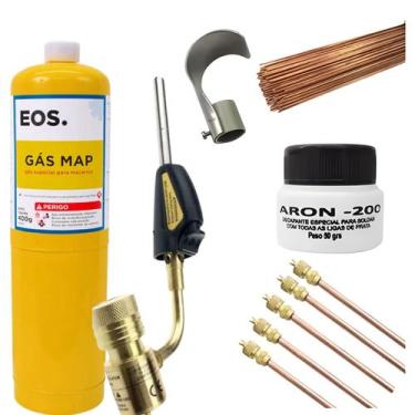 Imagem de Kit para Solda Refrigeração Maçarico Portátil Profissional - Refrigera