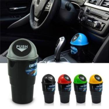 Imagem de Lixeira para Carro Automotiva Portátil Cinzeiro e Porta Treco Multiuso para Diversos Ve...