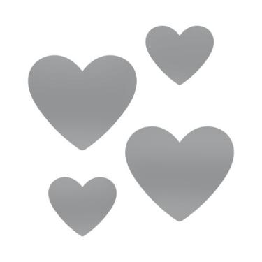 Imagem de Adesivo Vinílico Corações Decorativos Parede Quarto, Sala - Bazar dos 