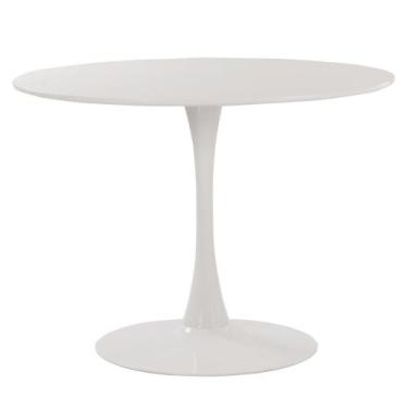Imagem de Mesa Laráz Jantar Redonda Tulipa Saarinen Branco - Laraz