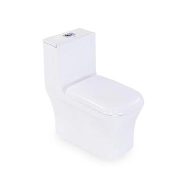 Imagem de Kit Vaso Sanitário Monobloco Modaza Domus, Duplo Acionamento 3/6 Litro