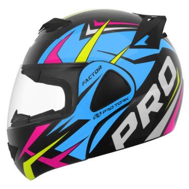Imagem de Capacete Moto Escamoteável Pro Tork V-Pro Jet Factor Fosco Masculino F