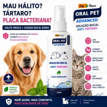 Imagem de Spray Bucal Anti Tártaro Pet Cães Gatos Mau Hálito anti tártaro e Plac