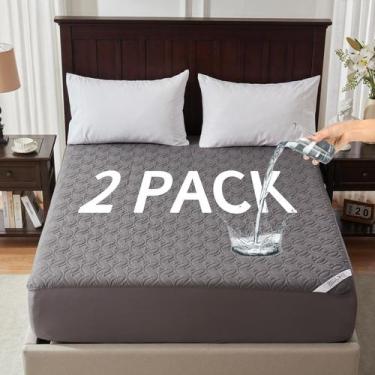 Imagem de Protetor de Colchão BEDLORE King 46 x 203 cm Impermeável, 45 cm
