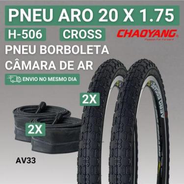 Imagem de Pneu para Bike Aro 20 Chaoyang H506 20 1.75, 2 PNEUS 2 CÂMARAS