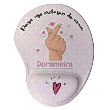 Imagem de Mouse Pad Ergonômico Criativo Dorama Dorameira - Geek Vip, Rosa