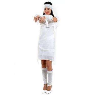 Imagem de Fantasia Mumia Feminino Adulto - Halloween - Diversos, UNICA, M