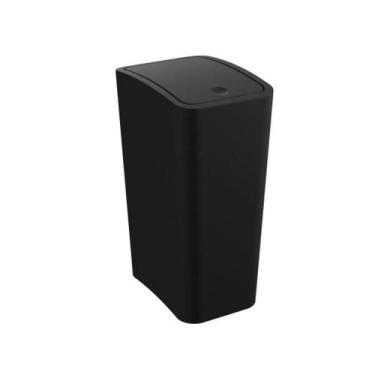 Imagem de Lixeira Com Tampa Click 2 - Astra Preto, Preto