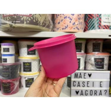 Imagem de Tupperware Redondinha 500 ml Rosa Glam - Armazenamento