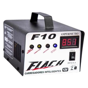 Imagem de Carregador de Bateria 10A 14V Bivolt - Flach F10