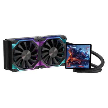 Imagem de Water Cooler Round5 Zephyro Black ARGB 240mm 7500