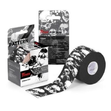 Imagem de Bandagem Elastica Kinesio Tape Tmax 5m x 5cm Caveira - TMAX