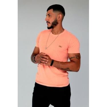 Imagem de Camiseta estonada laranja - Estilo Ráfia, XGG