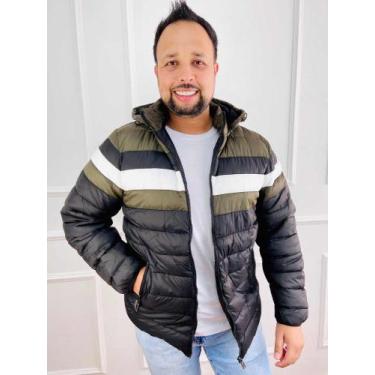 Imagem de Jaqueta Masculina Bobojaco Puffer Nylon Plus Size 560097 568024 - Delk