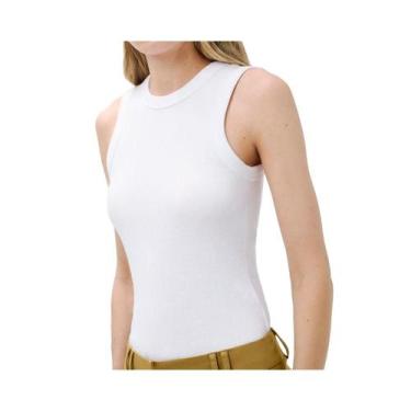 Imagem de Blusa Hering De Malha Sem Manga 4Al6 Branca, XXG, Branco