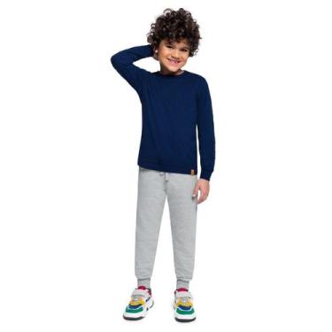 Imagem de Calça Jogger Básica em Moletinho infantil menino Brandili, 12-INATIVO,