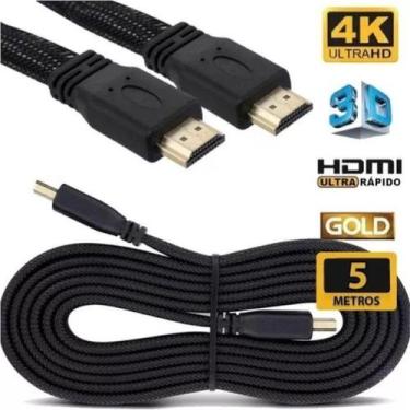 Imagem de Super Cabo Hdmi 3 Metros Versão 1.42k 4k 3d Blindado Top - PS TECH