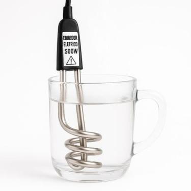 Imagem de Ebulidor Elétrico 500W Portátil Aquecedor de Água para Viagem e Uso Di
