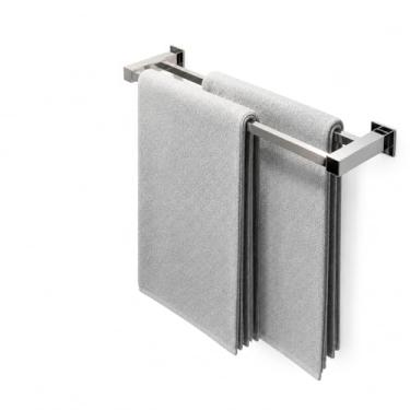 Imagem de Toalheiro Duplo Inox 80cm De Banheiro 80cm [Q-TD80]