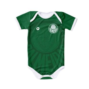 Imagem de Body Palmeiras Bebê Com Proteção Uv Torcida Baby, P