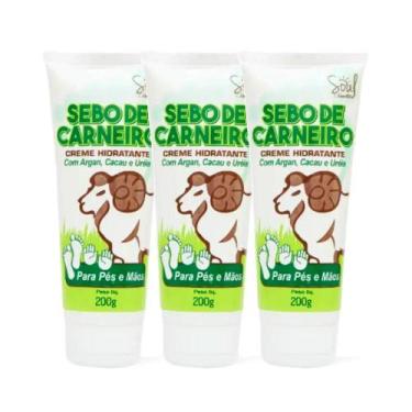 Imagem de Kit 3 Cremes Hidratant Sebo de Carneiro Pés e Mãos Soul 200g - Soul Co